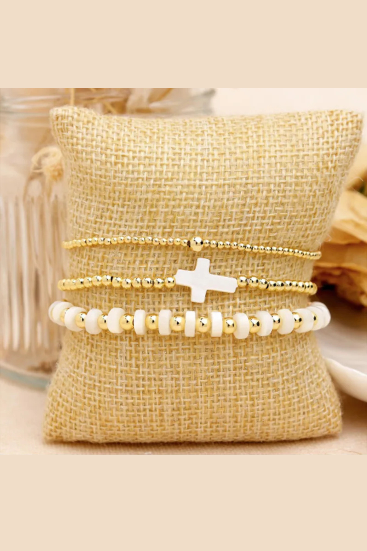 The Faith Chain Cross Stretch Bracelet