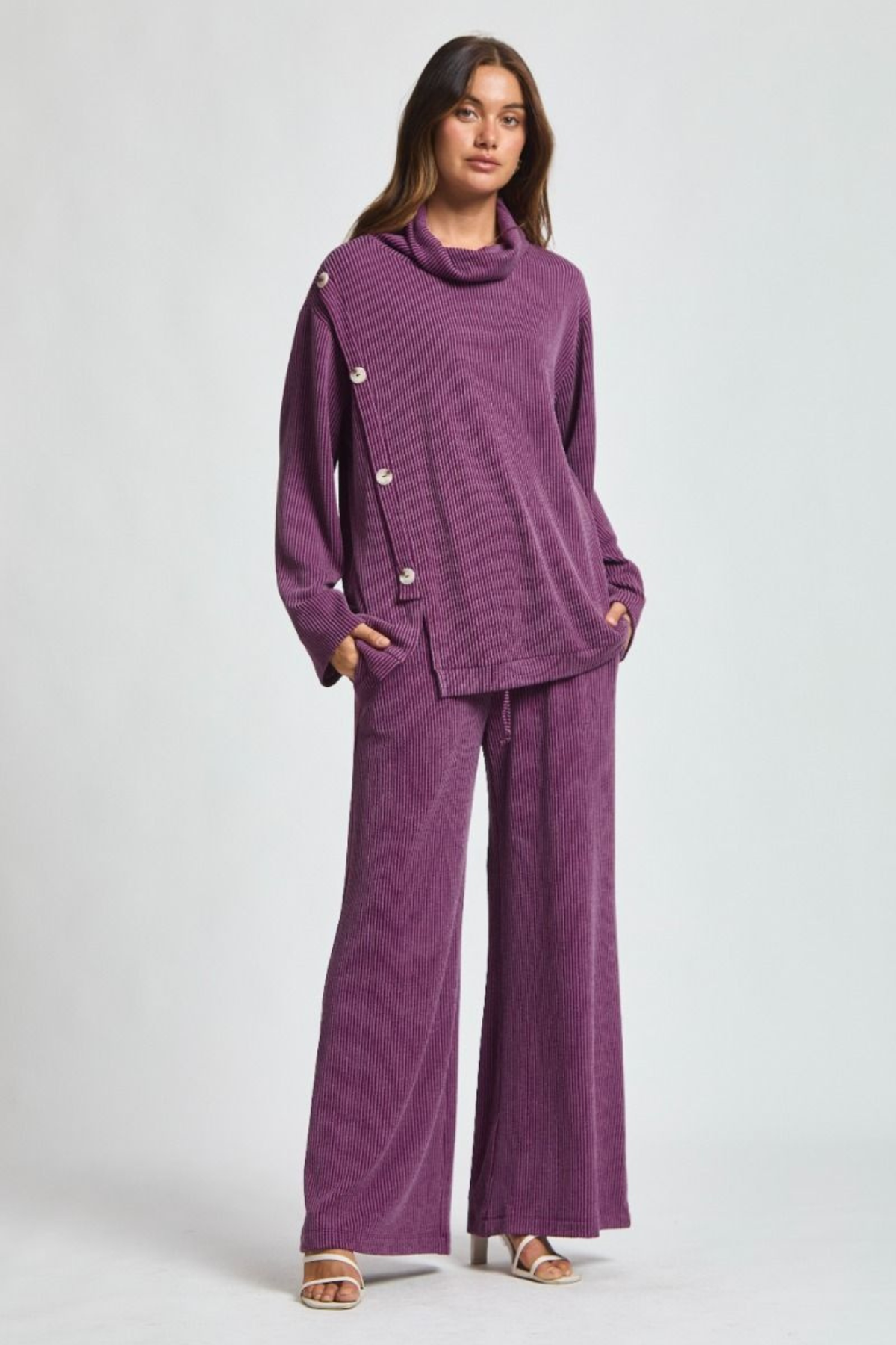 TPN The Lavish Lounge Rib Set – Eggplant