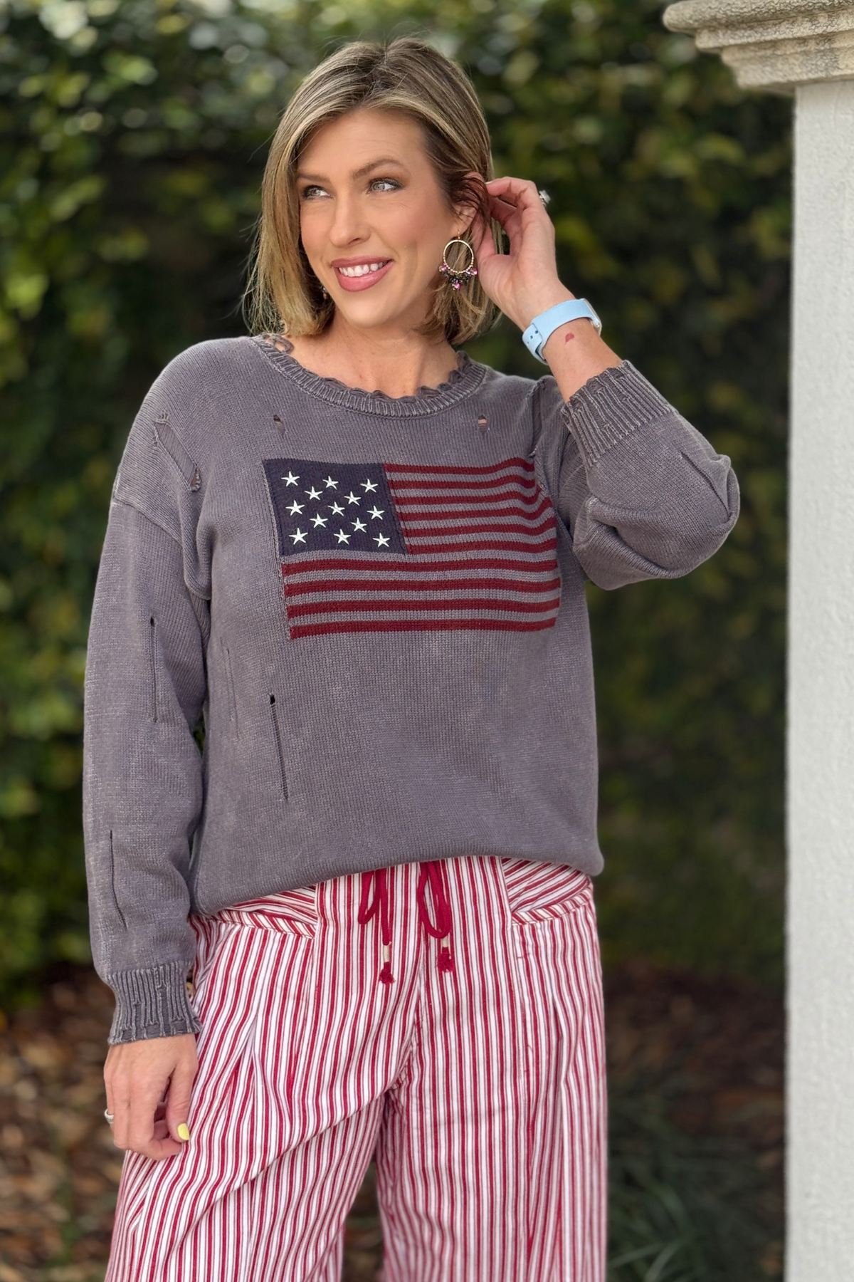 oversized patriotic sweater boutique