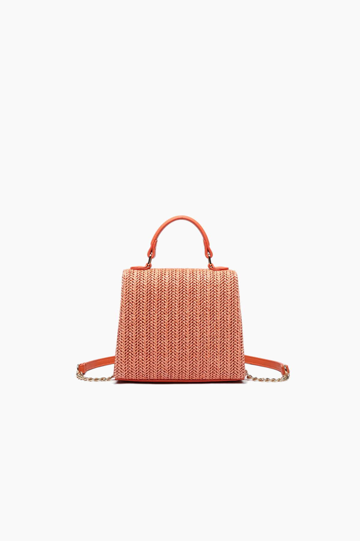 straw purse with gold turn lock closure detail