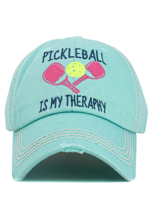 Pickleball Is My Therapy Vintage Cap