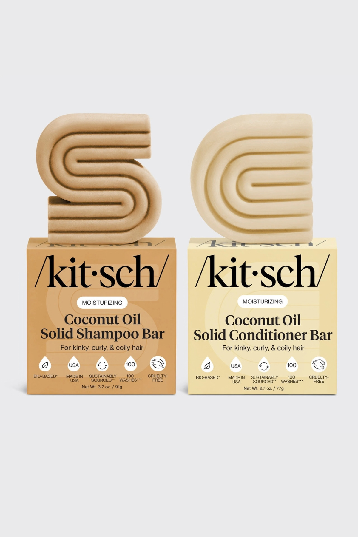 Kitsch Coconut Glow Shampoo & Conditioner Bar Duo