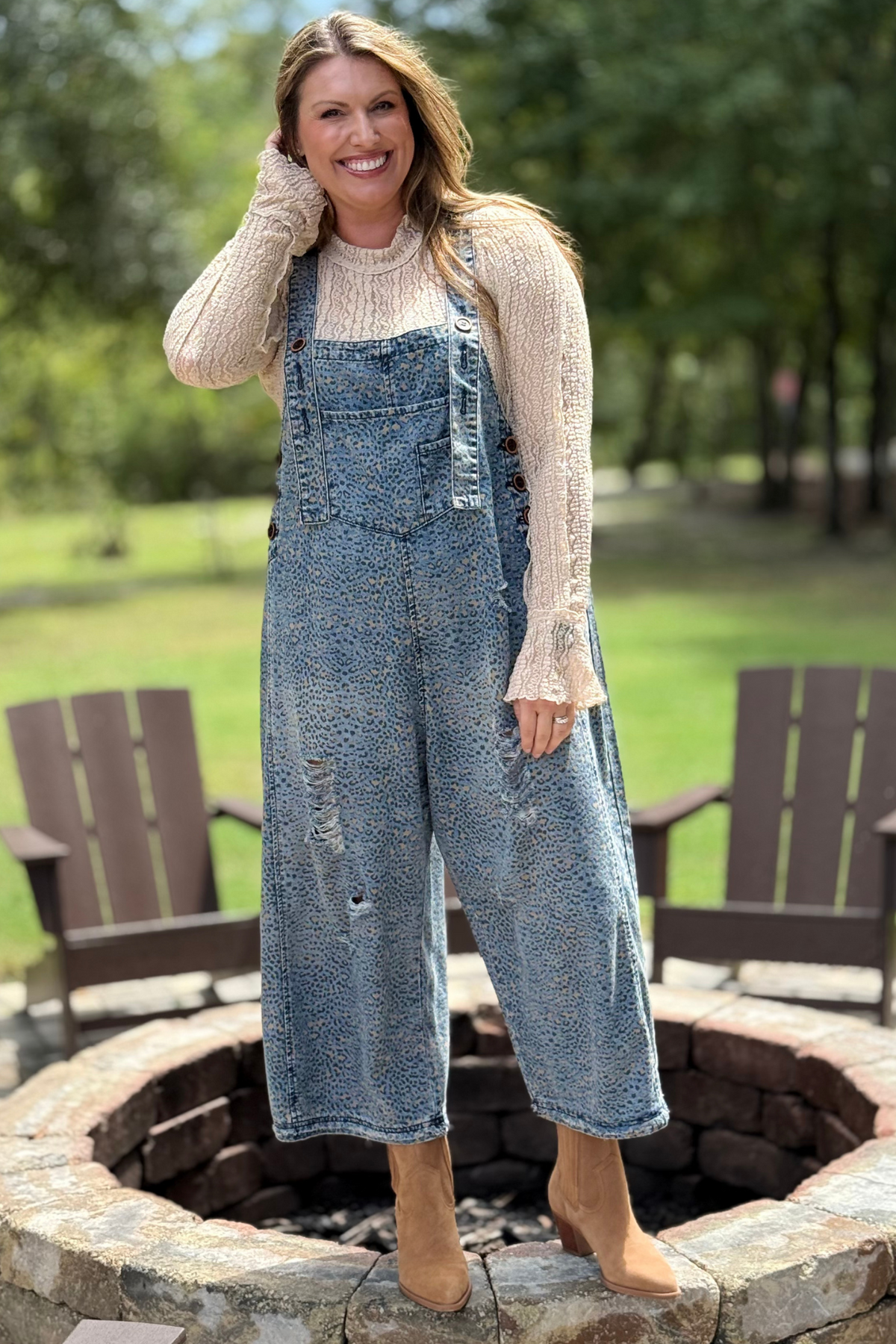 Midnight Trail Washed Denim Overalls