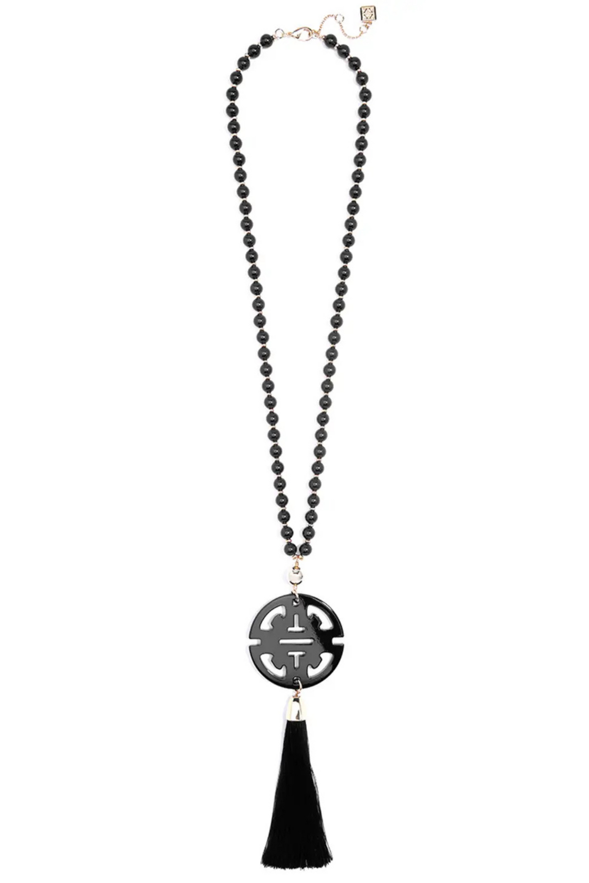 Traveling Resin Pendant Tassel Necklace