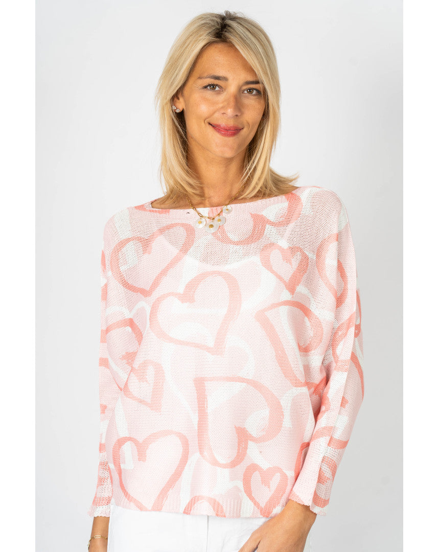 Heartstrings Batwing Love Sweater – Made in Italy
