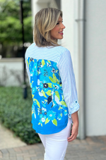Multiples Mixed Print Tunic Top