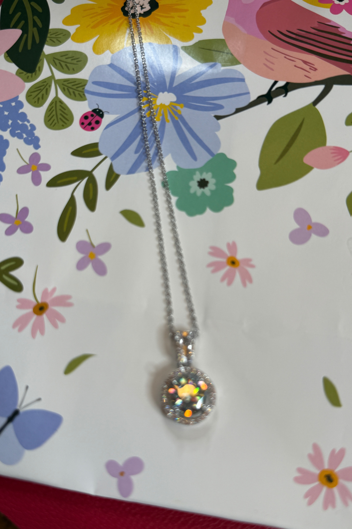 The Prism Halo Moissanite Necklace