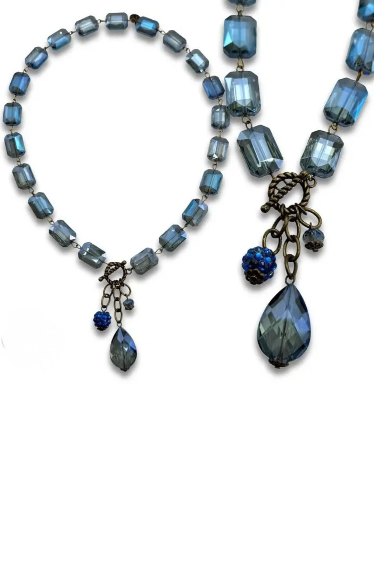 The Gilded Mosaic Linked Glass Bead Necklace