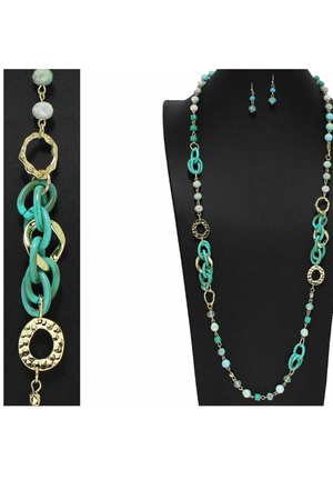 The Artisan Link Long Necklace Set
