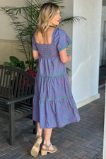 Sawgrass Splash Printed Tiered Midi Dress
