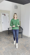 Marble Scotland Emerald Ribbed Sweater