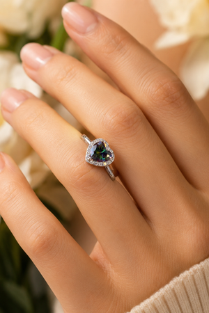 The Mystic Topaz CZ Sterling Silver Ring