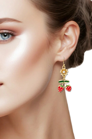The Berry Blossom Dangle Earrings