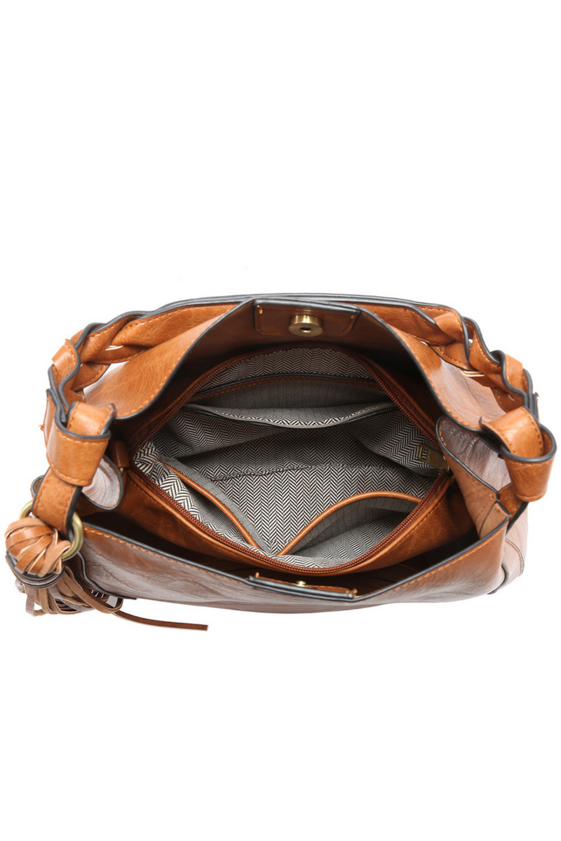 braided handle bag